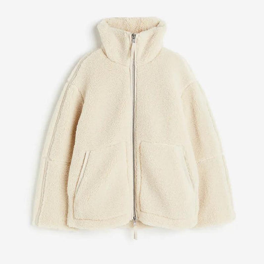 LESSIA Oversized Teddy Jacket